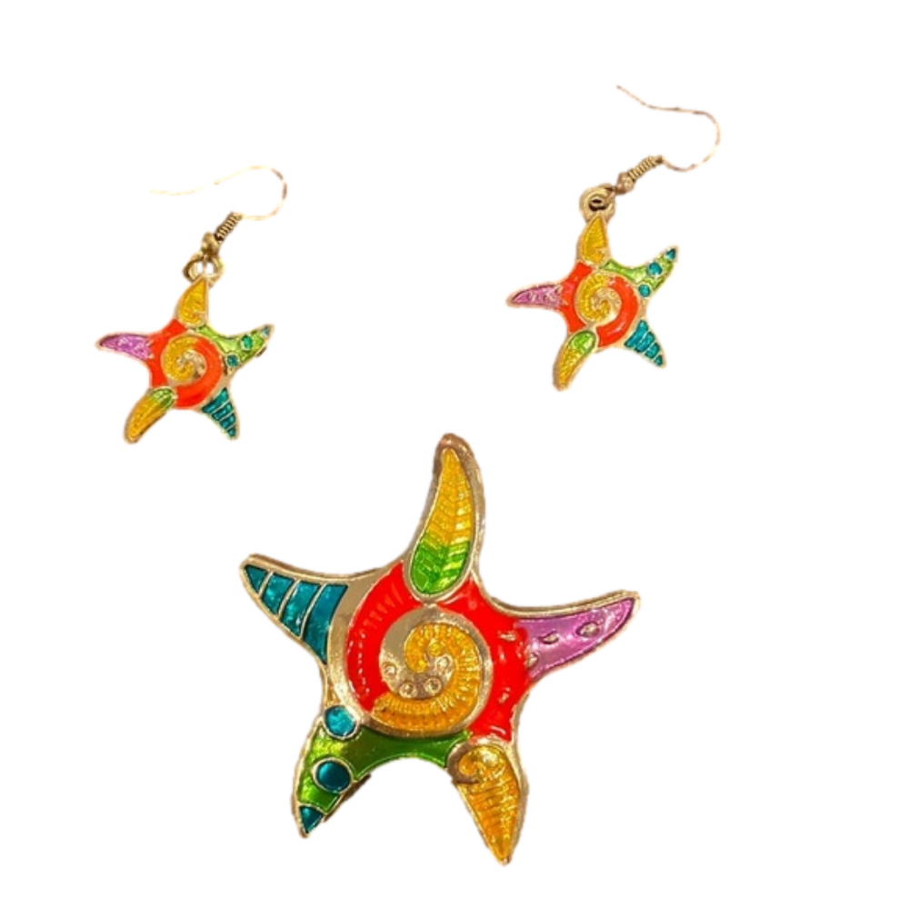 PENDANT and earrings